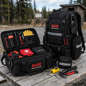 Sac à dos robuste en nylon Cordura 1000D pour équipement SAR, adapté aux opérations de recherche et de sauvetage en milieu sauvage, urbain et en cas de catastrophe - Product Image 2