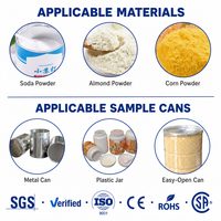 Ligne Automatique de Remplissage, Capsulage et Étiquetage de Pots de Poudre pour Contenants Plastique et Boîtes Easy Open