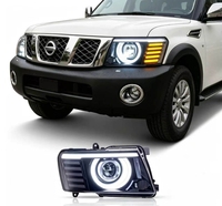 Ensemble de phares LED pour Nissan Patrol Y61 2005-2022, phare Angel Eye avec clignotant séquentiel DRL