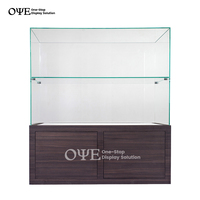 Montre en bois vitrine décoration personnalisé verre montre magasin affichage vitrine conception pour montre boutique