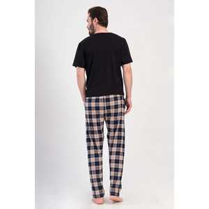 Pyjama en soie XXL pour homme, haut de gamme, décontracté, pour la maison, sans manches, en jersey imprimé, grande taille, doux et confortable pour les couples - Product Image 1