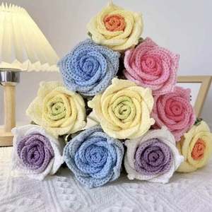 โบฮีเมียนถักมือสไตล์โบฮีเมียนดอกกุหลาบประดิษฐ์ขนาดเล็กแบบไทยตกแต่งบ้านให้อิสระ - Product Image 6