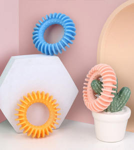 Dientes de perro de alta calidad, juguete de entrenamiento de masticación interactivo para mascotas, Collar tricolor resistente antimordida - Product Image 6