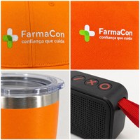 Set de Regalo Promocional con Logotipo Personalizado AI-MICH, Obsequio Corporativo, Vaso, Botella de Agua, Camiseta Polo, Gorra, Altavoz para Medicina y Farmacia