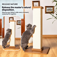 Grand arbre à chat de style romain avec griffoir en sisal, jouet pour affûter les griffes et soulager les démangeaisons, et lit pour chat 60023023, Fournitures pour animaux de compagnie en gros