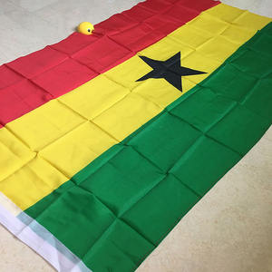 <span class=keywords><strong>Drapeau</strong></span> national du Ghana de haute qualité en polyester <span class=keywords><strong>3</strong></span>*5 pieds <span class=keywords><strong>rouge</strong></span> jaune vert étoile - Product Image 6