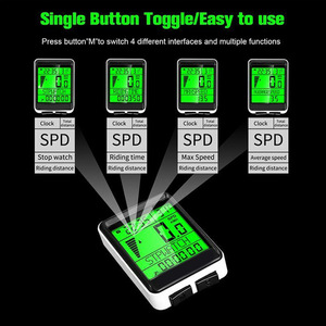 <b>Bicycle</b> Computer Wireless <b>Speedometer</b> Waterproof IP65 Display For Road Mountain Bikes - Product Image 4