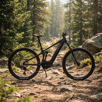 Vélo de montagne électrique à suspension intégrale, moteur central, 12 vitesses, cadre Enduro AL6061-T6, batterie lithium 48V 500W