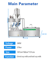 Machine automatique de fabrication de tofu à haute productivité Ligne de production de tofu lait de soja et gelée Machines de traitement de produits de haricot