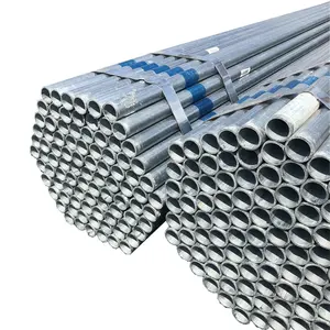 ASME SA214 SA333 ASTM A500 DIN12440 GI Pipe 6m/12m Welded Galvanized Steel Pipes Used As Street Lighting Poles