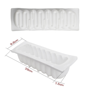 Darklight Silicone Bake Mold Long Strip Finger Biscuit Oven Cake Mould Bakeware Fingers <b>Puff</b> Ice Cube Tray Customizable Size - Product Image 5