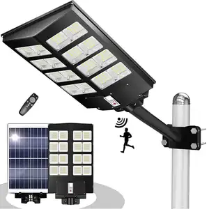300 Watts LED Solar Street Light Dusk to Dawn Parking Solar Street Lights Commercial Parking Lot Light Motion Sensor Road Lamp