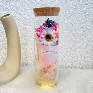 Bouteilles de souhait <span class=keywords><strong>pour</strong></span> cadeau d'anniversaire <span class=keywords><strong>pour</strong></span> filles, bouquet de fleurs artificielles romantiques, tenue longue durée, <span class=keywords><strong>pour</strong></span> <span class=keywords><strong>la</strong></span> saint-valentin, <span class=keywords><strong>2022</strong></span> - Product Image 5