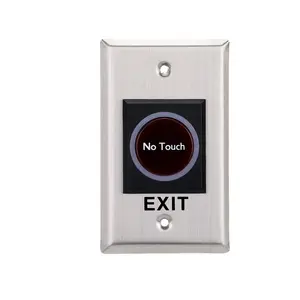 Original factory touchless wholesale Stainless steel no touch exit button with dual light