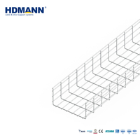 Hdmann CE NEMA Certifié, Cannelle de câblage en treillis métallique en acier électrogalvanisé pour la gestion des câbles des allées chaudes des centres de données