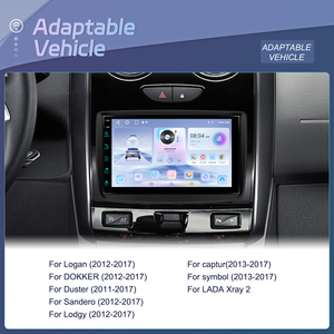 Radio para coche Podofo de 7 pulgadas con 2+64GB Android para Dacia, CarPlay inalámbrico, Android Auto, WiFi, GPS, Bluetooth, stock europeo. - Product Image 4
