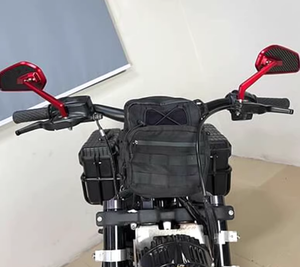 Pazoma กระจกมองหลังสำหรับรถจักรยานยนต์, ใช้ได้กับ Harley เส้นใยคาร์บอนไฟเบอร์ <span class=keywords><strong>Glide</strong></span> XL softail Dyna กระจกสะท้อนแสงสีสันสดใส - Product Image 4