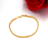 Collier en or 14 carats pour femme, fin, brillant, tressé, minimaliste, chic, populaire, idéal pour anniversaire, mariage, empilable, uni, vente en gros