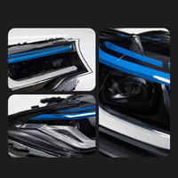Faro LED G38 G30 para BMW 525Li 530Li 2018-2022, Estilo Láser, Reemplazo de Iluminación Delantera con Detalles Azules y DRL