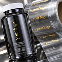 Bouteilles personnalisées avec logo, étiquettes autocollantes en feuille d'or pour cosmétiques de luxe, étiquettes imperméables pour vin, impression d'emballages adhésifs