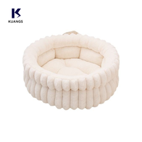Nouveau tapis rond pour chien, épais, personnalisable, anti-froid, pour petites races et chats, en vente promotionnelle