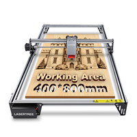 Machine de gravure et de découpe laser de bureau K1 MINI Plus 20W 4080 pour cuir, verre, cristal, bois, acrylique, plastique