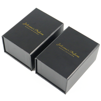Boîtes en papier de bouteille de parfum magnétique noire de luxe personnalisée Emballage cosmétique biodégradable Papier d'art gaufré Eva Insert