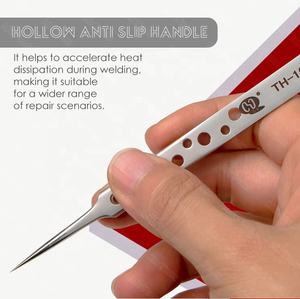 Pince à épiler de précision pour réparation de téléphone portable incurvée droite en acier inoxydable Mayuan - Product Image 5