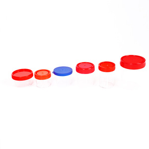 Vaso desechable para esputo Mike de 40 ml y 30 ml con tapa de rosca de plástico para muestras de laboratorio - Product Image 1