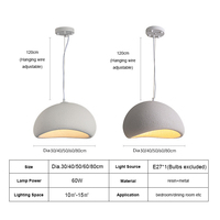 Luminaire suspendu moderne minimaliste de style nordique pour cuisine et salle à manger, lampe suspendue en ciment, lustres en résine pour salon