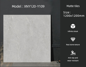 Piastrelle per pavimenti antiscivolo 1200x1200 all'ingrosso in bianco e grigio-fornitura diretta in fabbrica per progetti alberghieri - Product Image 3