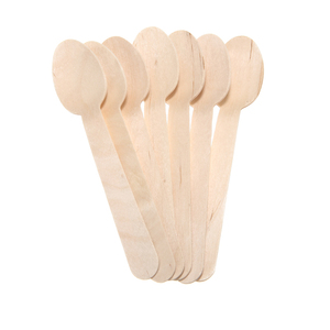 Cucchiaio Monouso Biodegradabile in Legno di Betulla Lungo 16 Cm per Uso Ecologico - Product Image 5