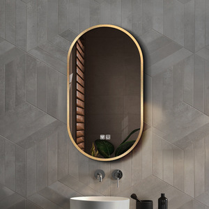Chống sương mù phòng tắm gương cảm ứng thông minh Gương tủ thuốc hình bầu dục Gương phòng tắm - Product Image 5