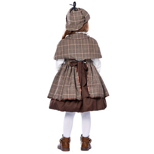 Robe de détective pour enfants à manches longues, tenue Lolita pour filles, tenue d'Halloween, de <span class=keywords><strong>princesse</strong></span>, d'anniversaire - Product Image 2