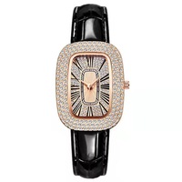 Montre pour femme à prix avantageux, très vendue, avec cadran étoilé, en alliage, avec diamants, bracelet en cuir
