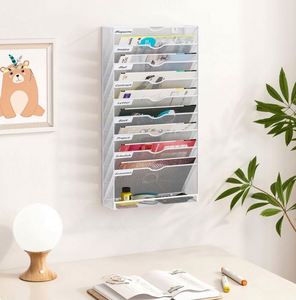 10 Tier Hanging Wall <b>File</b> <b>Organizer</b> Wall Mounted <b>File</b> Holder Document Wall <b>Organizer</b> - Product Image 5
