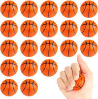 Mini Basketbal Stressballen, Zachte Schuim Sportballen voor Kinderen - Angstverlichting, Bulk Party Benodigdheden & Cadeaus