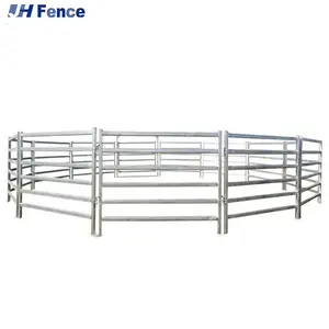 Paneles de Corral galvanizados de alta calidad, paneles de cerca de ganado, caballo, vaca, oveja, impermeable, cercado rural resistente