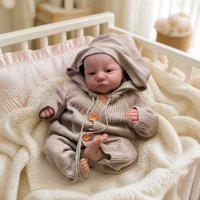 Boneka Bayi Reborn 18 Inci, Mirip Asli, Bahan Vinyl Lembut, Boneka Bayi Baru Lahir Realistis, Mainan untuk Anak, Hadiah, Grosir, Custom
