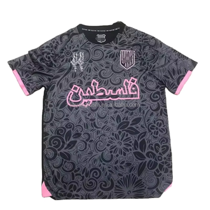 Palestina Unisex Adulto Camiseta <span class=keywords><strong>de</strong></span> fútbol Negro Rosa Desgaste Partido Entrenamiento deportivo Manga corta Palestina Fútbol Camiseta <span class=keywords><strong>de</strong></span> fútbol - Product Image 6