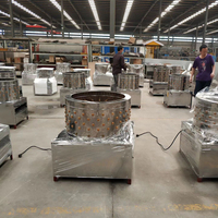 Machine à épiler les plumes de volailles entièrement automatique en acier inoxydable pour poulets, canards, oies 110V/220V Grande capacité