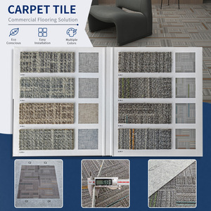 Office Carpet Tiles Rectangle Low Pile Non-Woven Backing Anti Slip Commercial Use Machine Made - Product Image 2