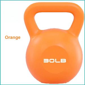 Custom Color <b>Plastic</b> & <b>Cement</b> Kettlebell for Home Gym Fitness Weightlifting Training - Product Image 4