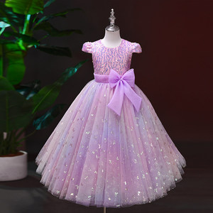 Robe de princesse pour demoiselle d'honneur, robe de bal pour fête d'anniversaire, costume de spectacle, vêtements pour enfants, vente en gros, robe longue de Noël - Product Image 1