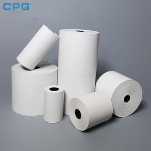 High Contrast 80x60mm 55gsm Thermal <b>Paper</b> <b>Roll</b> Barcode Readable Queue Ticket Kiosk POS Receipt <b>Paper</b> <b>Roll</b> - Product Image 1