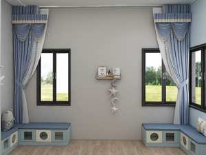 Ensemble de meubles de chambre d'enfant bleu moderne et sécurisé avec un design écologique et durable - Product Image 3