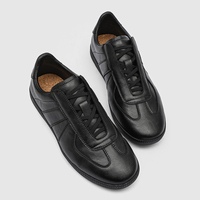 Chaussures de Skateboard Rétro Allemandes pour Hommes en Daim et Cuir Patchwork à Lacets – Idéales pour la Marche Quotidienne – Grande Vente