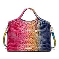 Sac pour ordinateur portable vintage de luxe pour femmes sac fourre-tout design unique motif crocodile sac à main sac à main