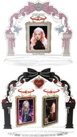 Support rotatif moderne pour photocartes Kpop, présentoir en plastique détachable en forme d'arche