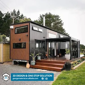 Foldable Prefabricated House 3 Bedrooms And Living Room Homes Extended 20ft Expandable Container Prefab Mobile House